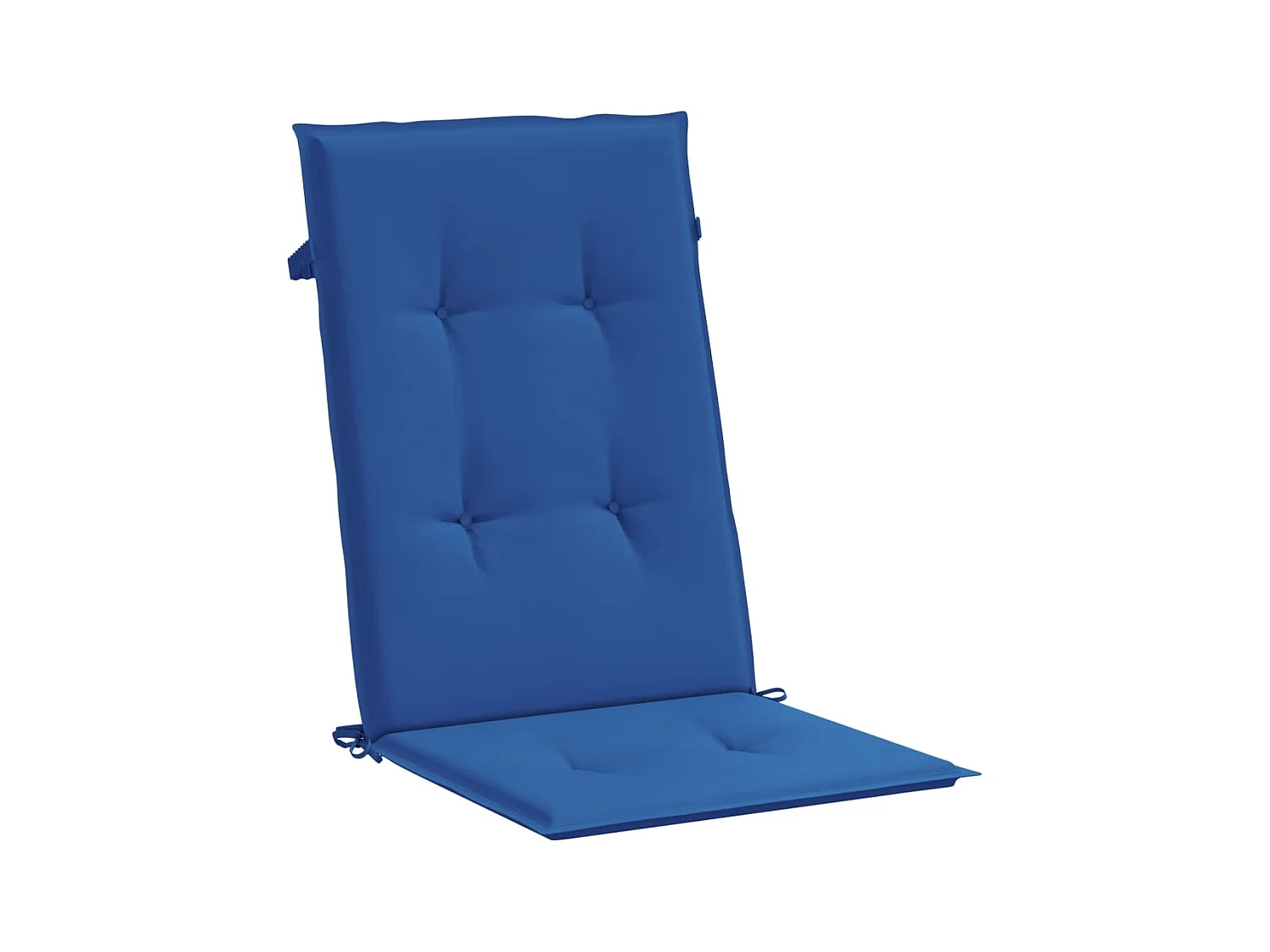 Tuinstoelkussens 6 st hoge rug 120x50x3 cm stof koningsblauw NL139955