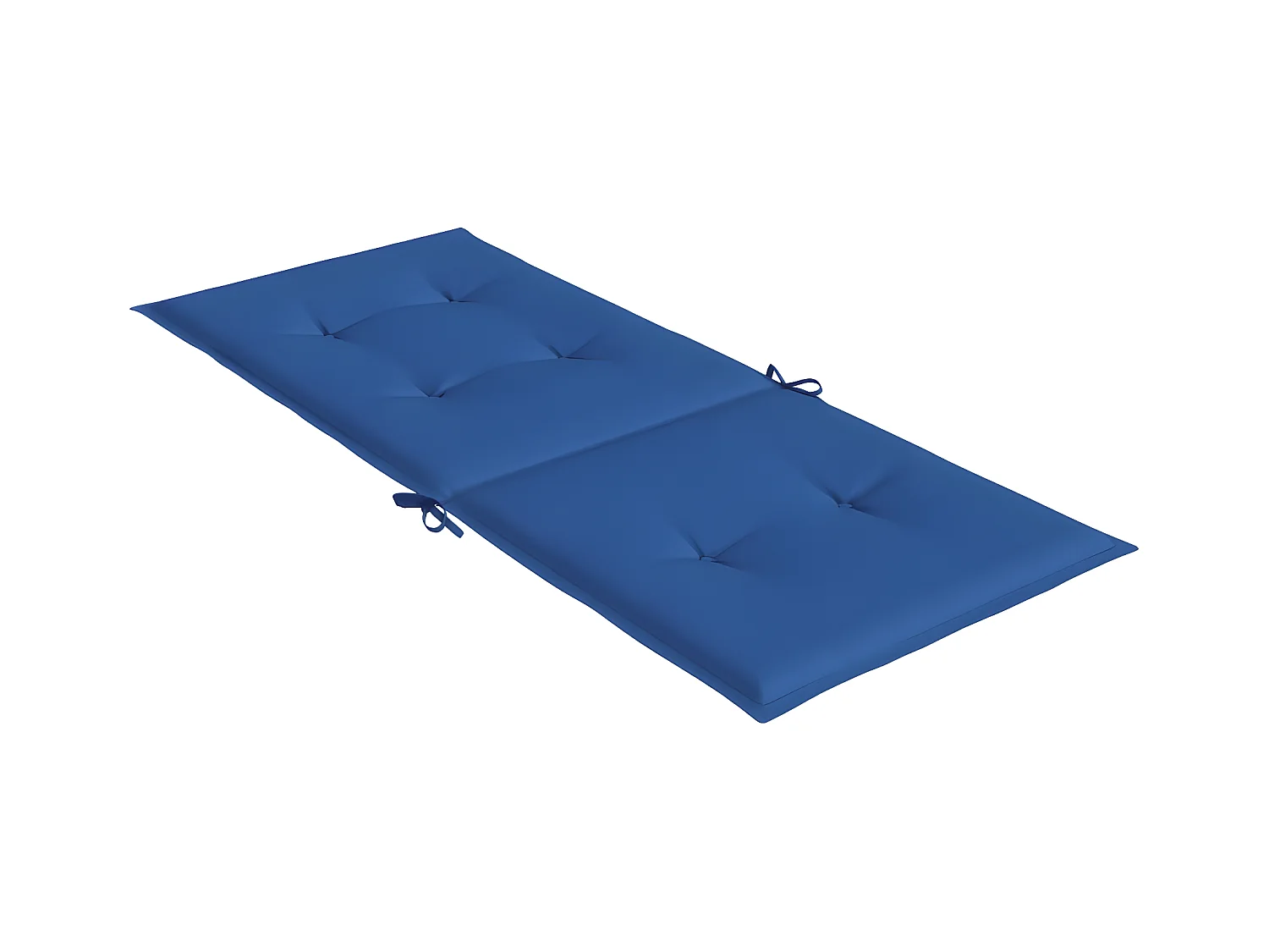 Tuinstoelkussens 6 st hoge rug 120x50x3 cm stof koningsblauw NL139955