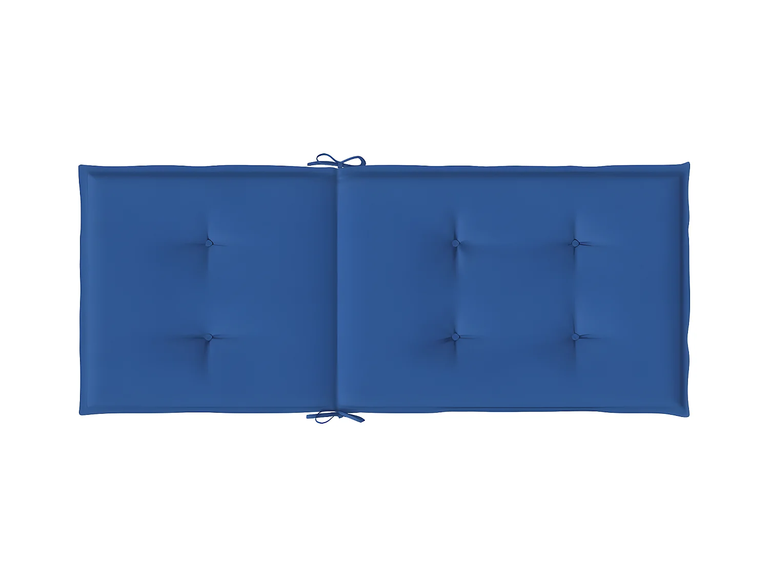 Tuinstoelkussens 6 st hoge rug 120x50x3 cm stof koningsblauw NL139955