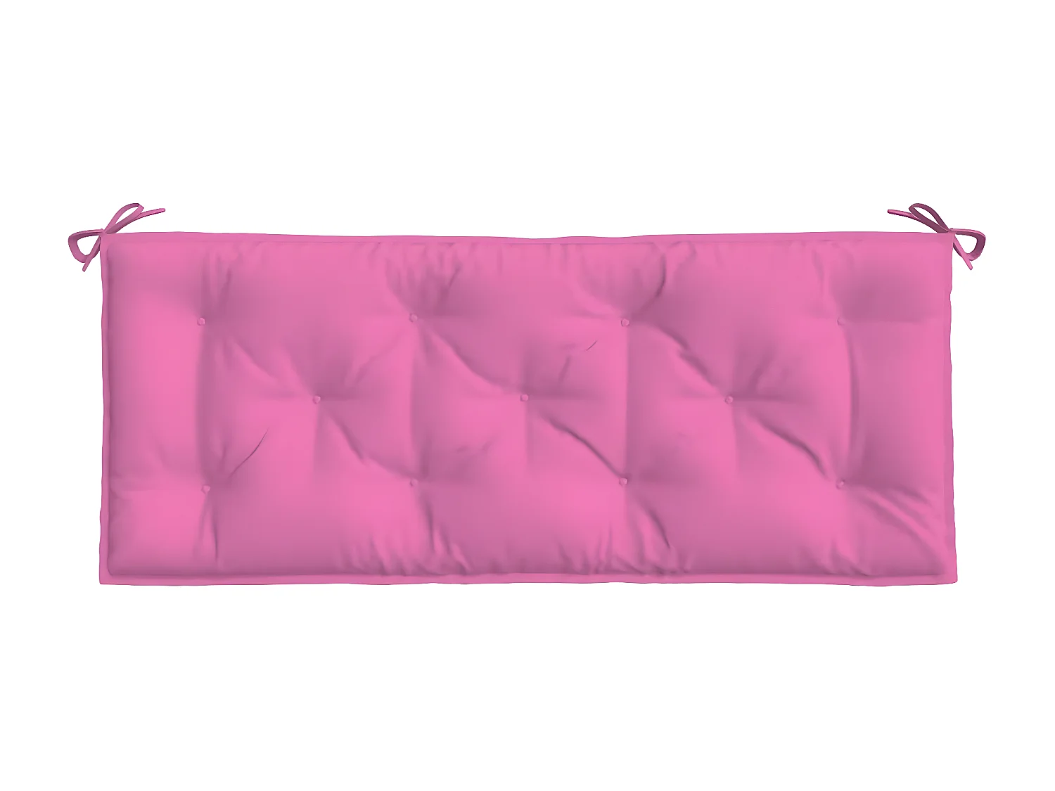 Cojín para banco de jardín tela rosa 120x50x7 cm ES310341