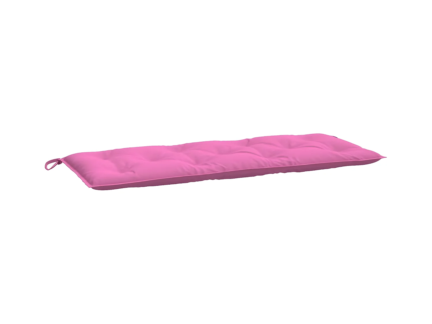 Coussin de banc de jardin rose 120x50x7 cm tissu OFR74865