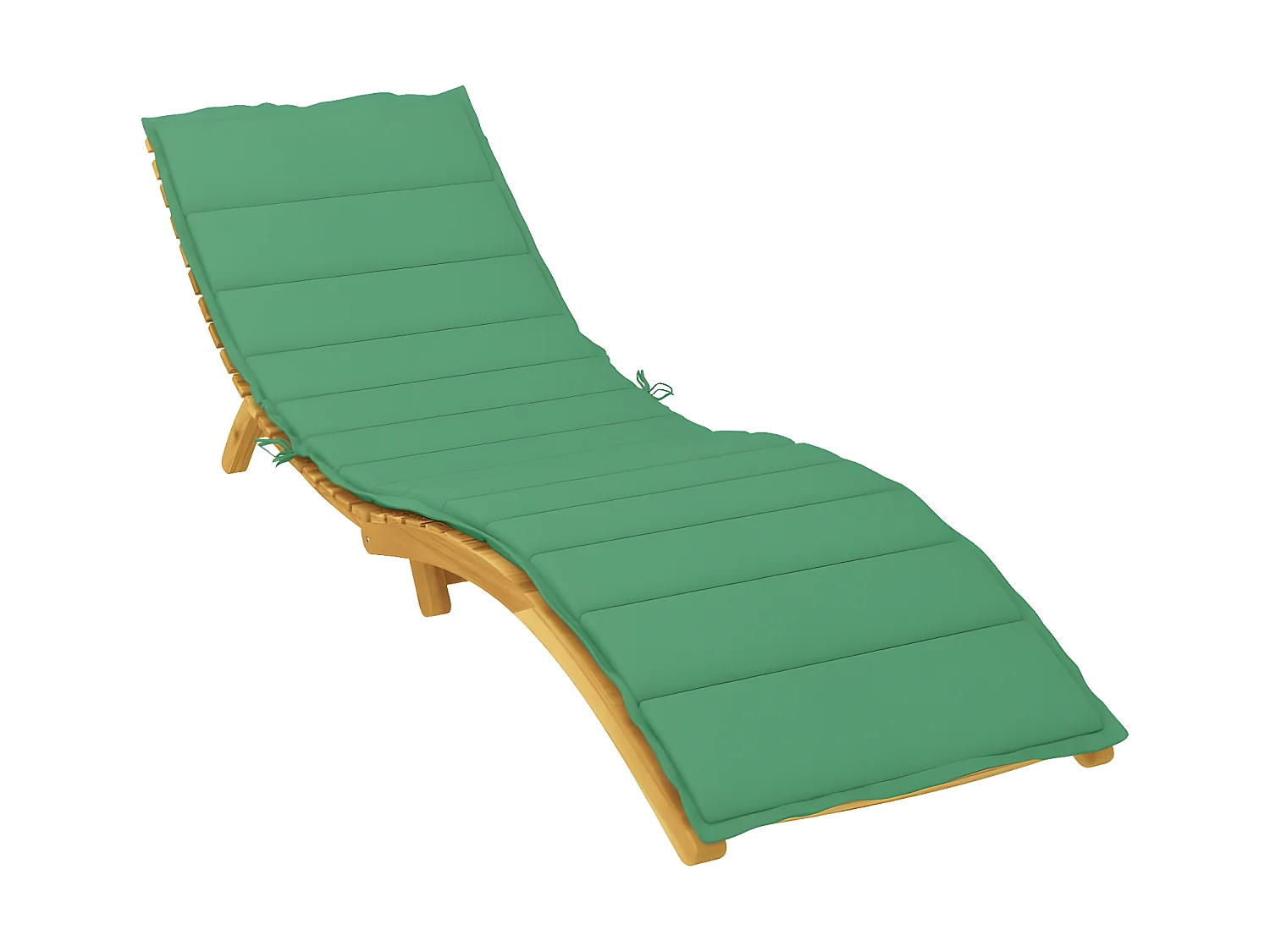 Coussin de chaise longue vert 200x50x3 cm tissu oxford OFR96718