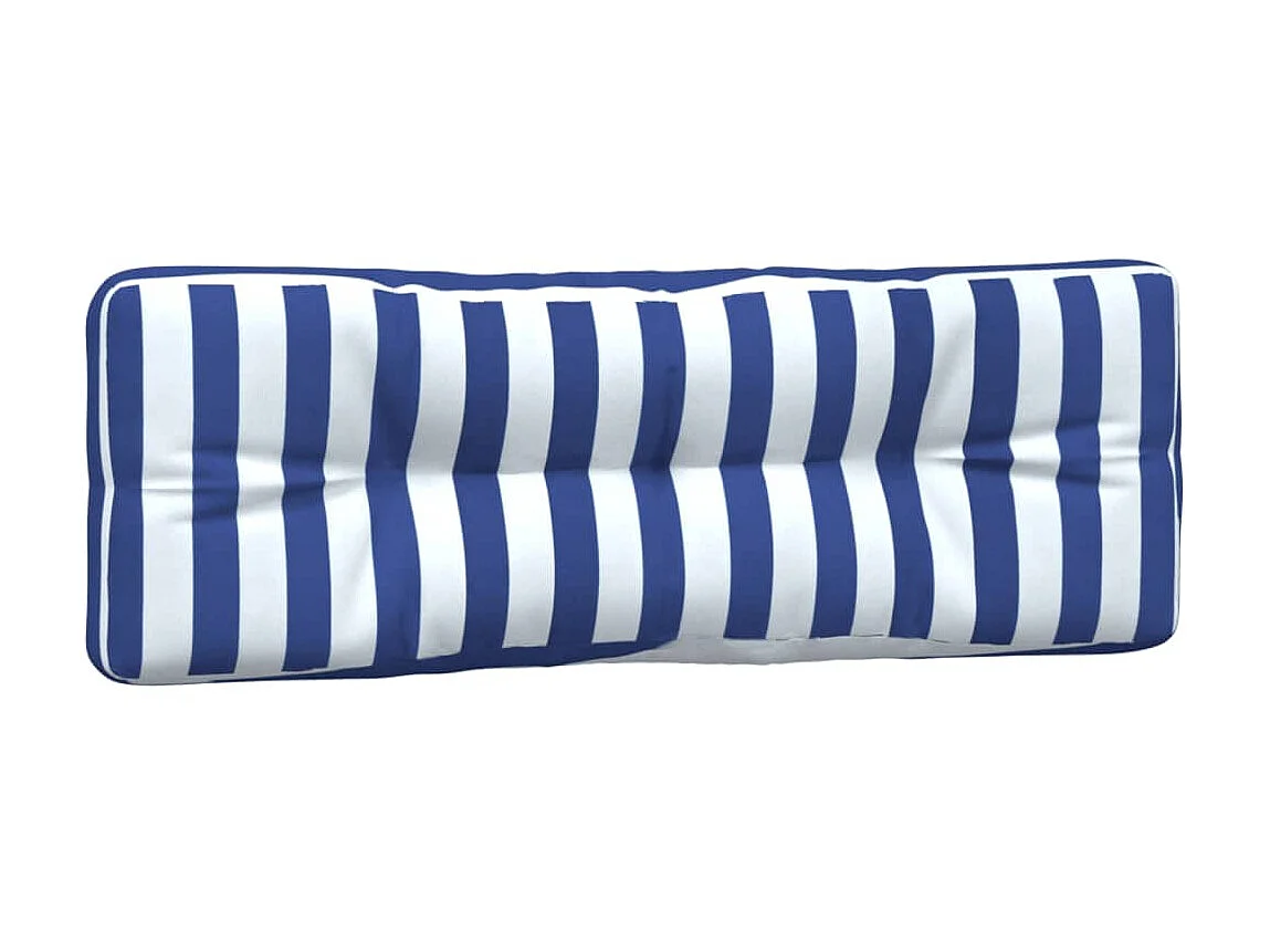 Almofadões p/ paletes 2 pcs tecido riscas azul/branco PT915894