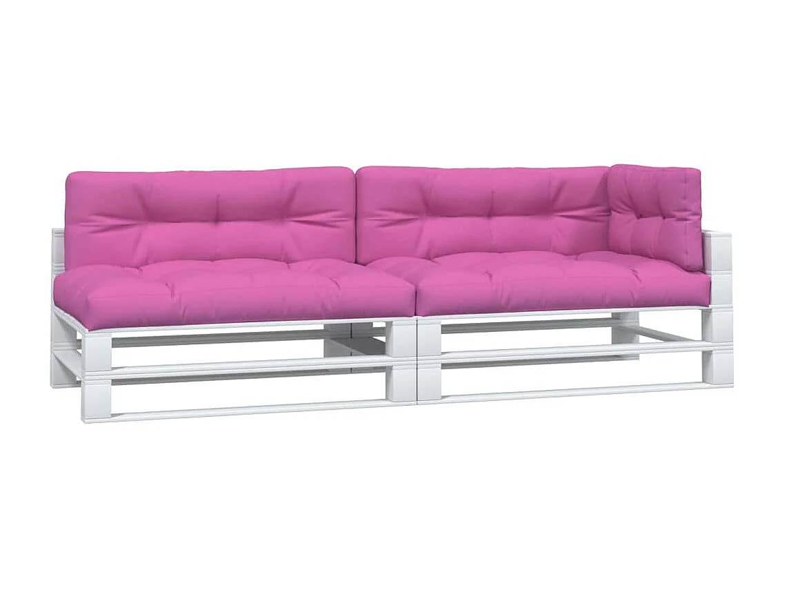 Coussins de palette Lot de 5 rose tissu OFR31538