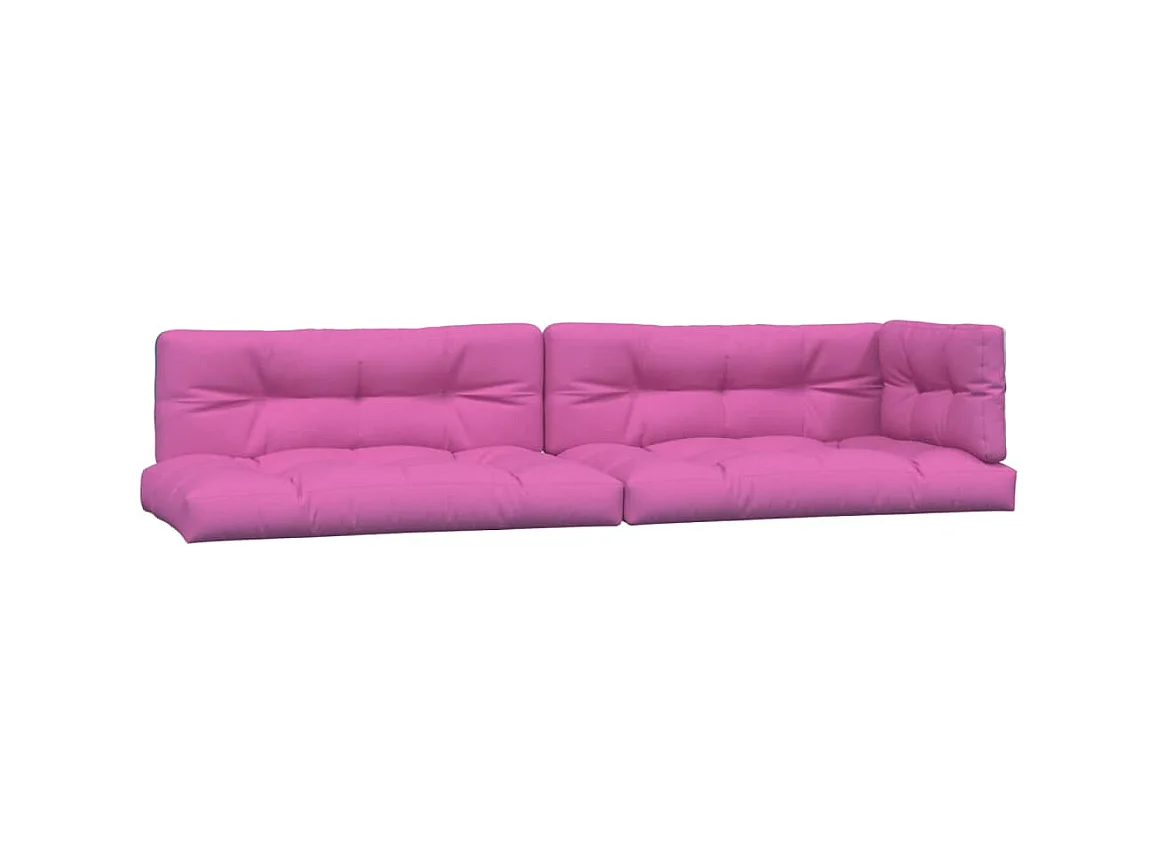 Coussins de palette Lot de 5 rose tissu OFR31538