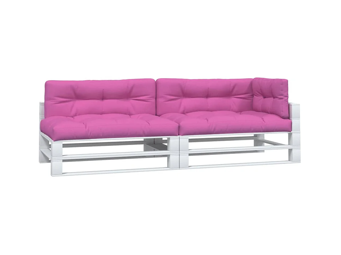 Coussins de palette Lot de 5 rose tissu OFR31538