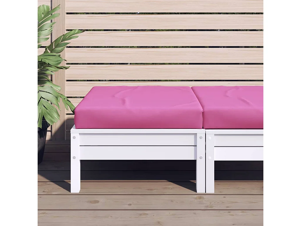 Coussin de palette rose 60x60x8 cm tissu oxford OFR15767