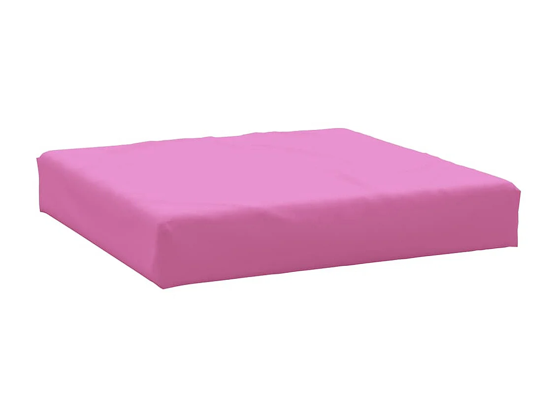 Coussin de palette rose 60x60x8 cm tissu oxford OFR15767
