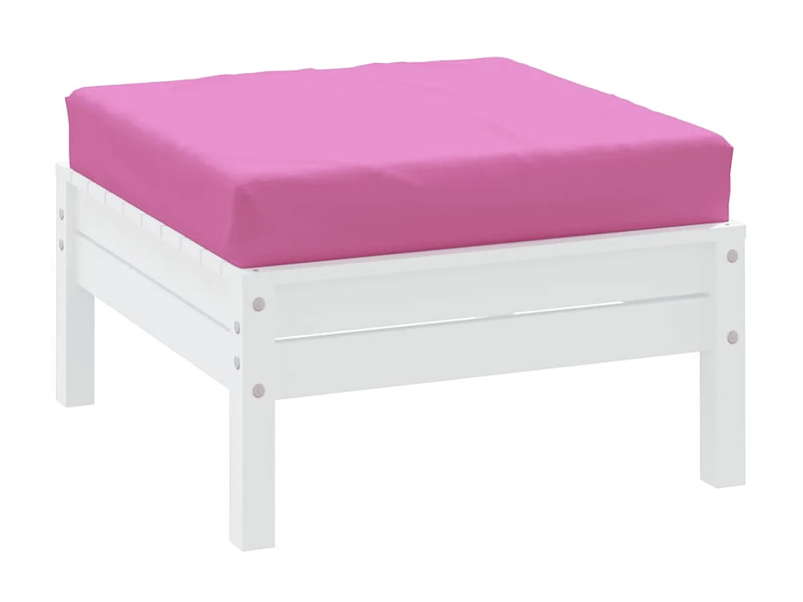 Coussin de palette rose 60x60x8 cm tissu oxford OFR15767