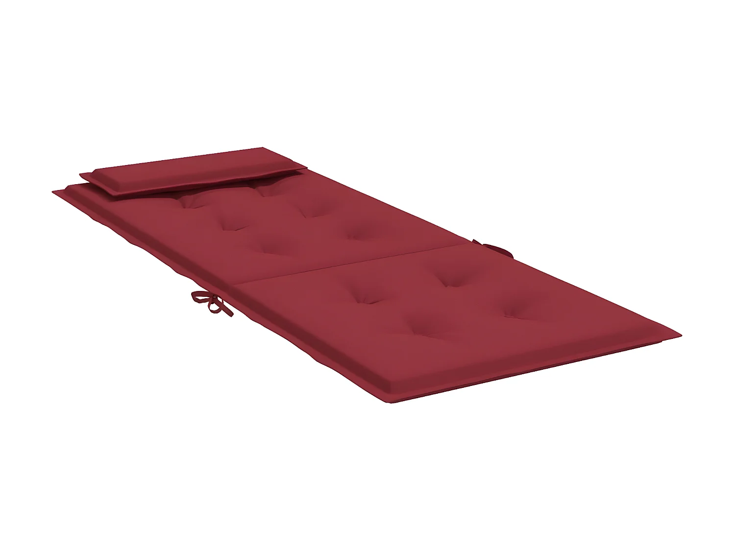 Coussins de chaise à dossier haut Lot de 2 rouge bordeaux OFR76715