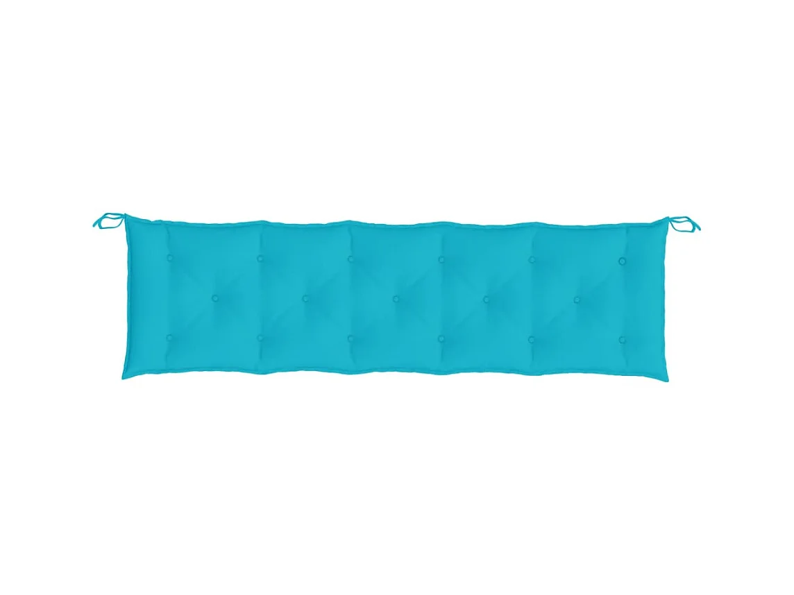 Cojín de banco de jardín tela Oxford turquesa 180x50x7 cm ES948519
