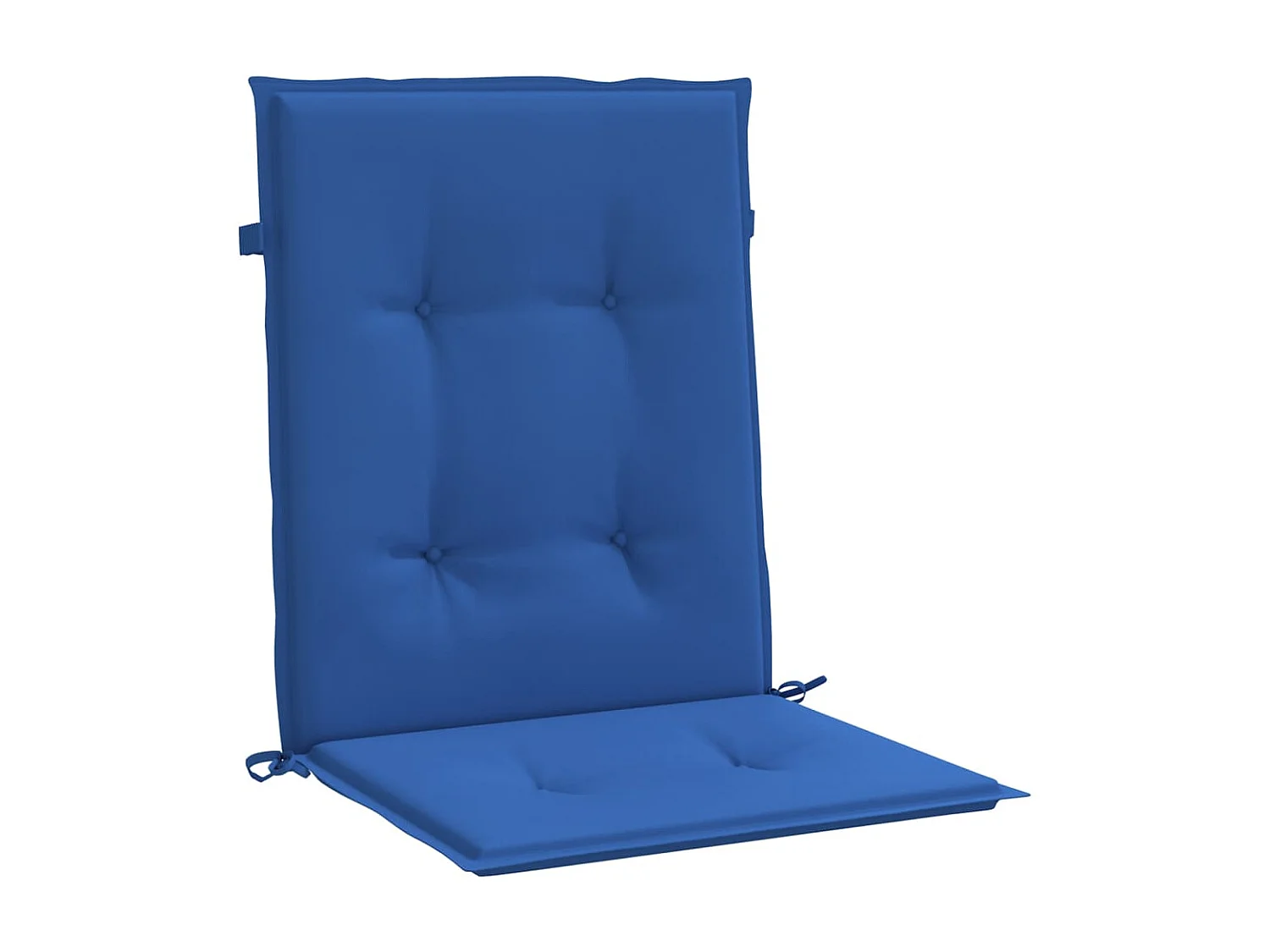 Coussins de chaise de jardin à dossier bas Lot de 4 bleu royal OFR11714