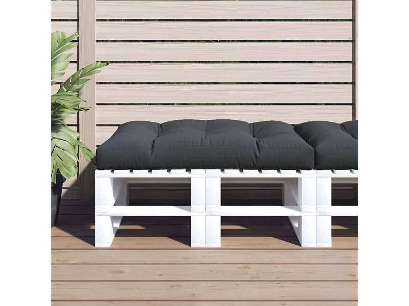 Coussin de palette anthracite 120x80x12 cm tissu OFR90007