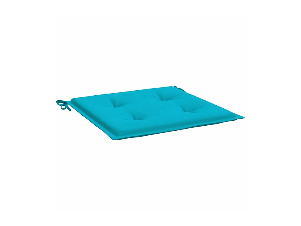 Cojines para silla de jardín 2 uds tela turquesa 40x40x3 cm ES231684