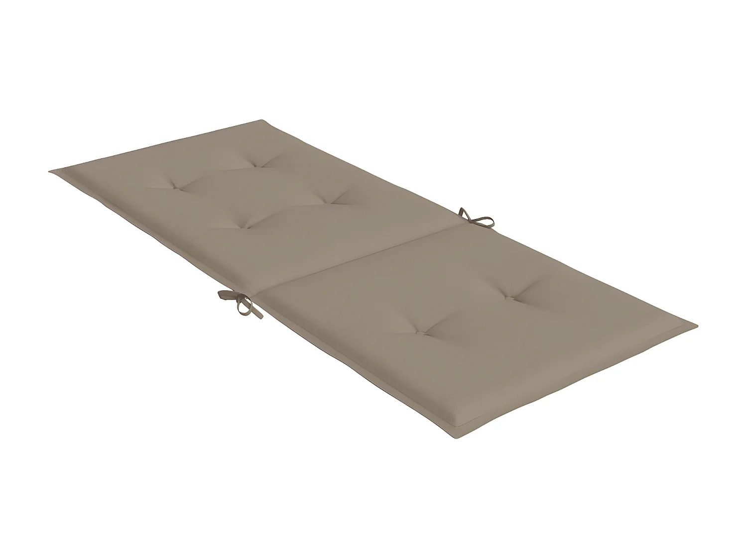 Tuinstoelkussens 4 st hoge rug120x50x3 cm stof taupe NL955427