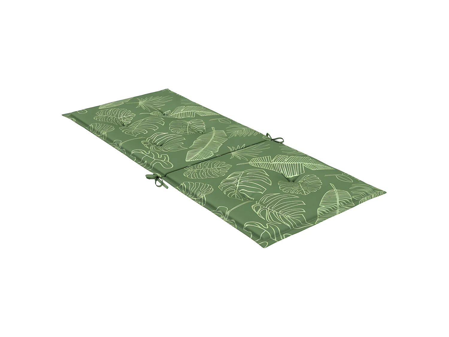 Coussins de chaise à dossier haut 2 pcs modèle de feuille tissu OFR47975