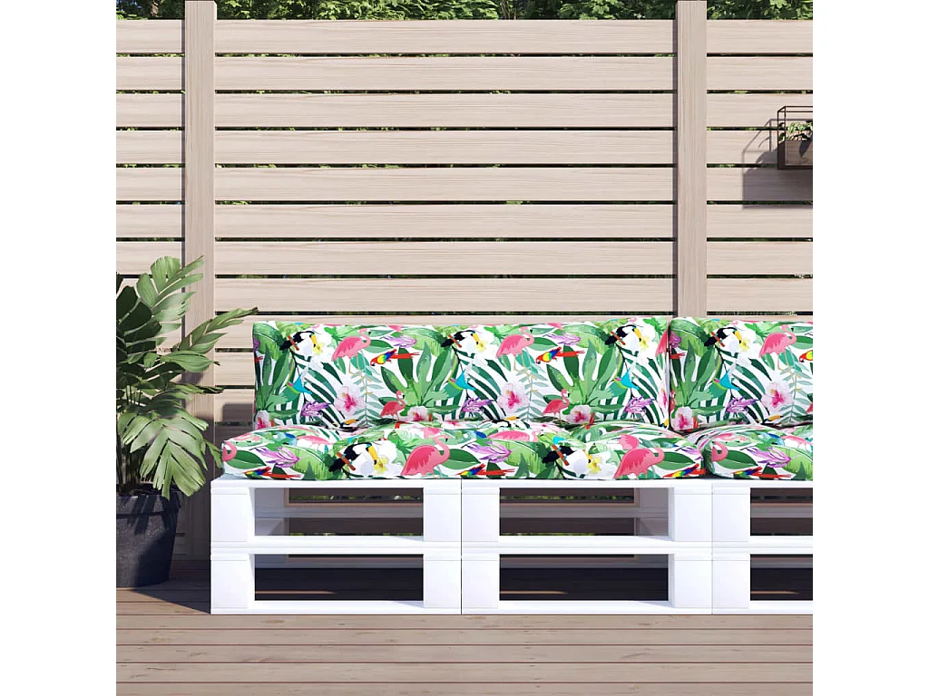 Coussins de palette 2 pcs multicolore tissu Oxford OFR80868