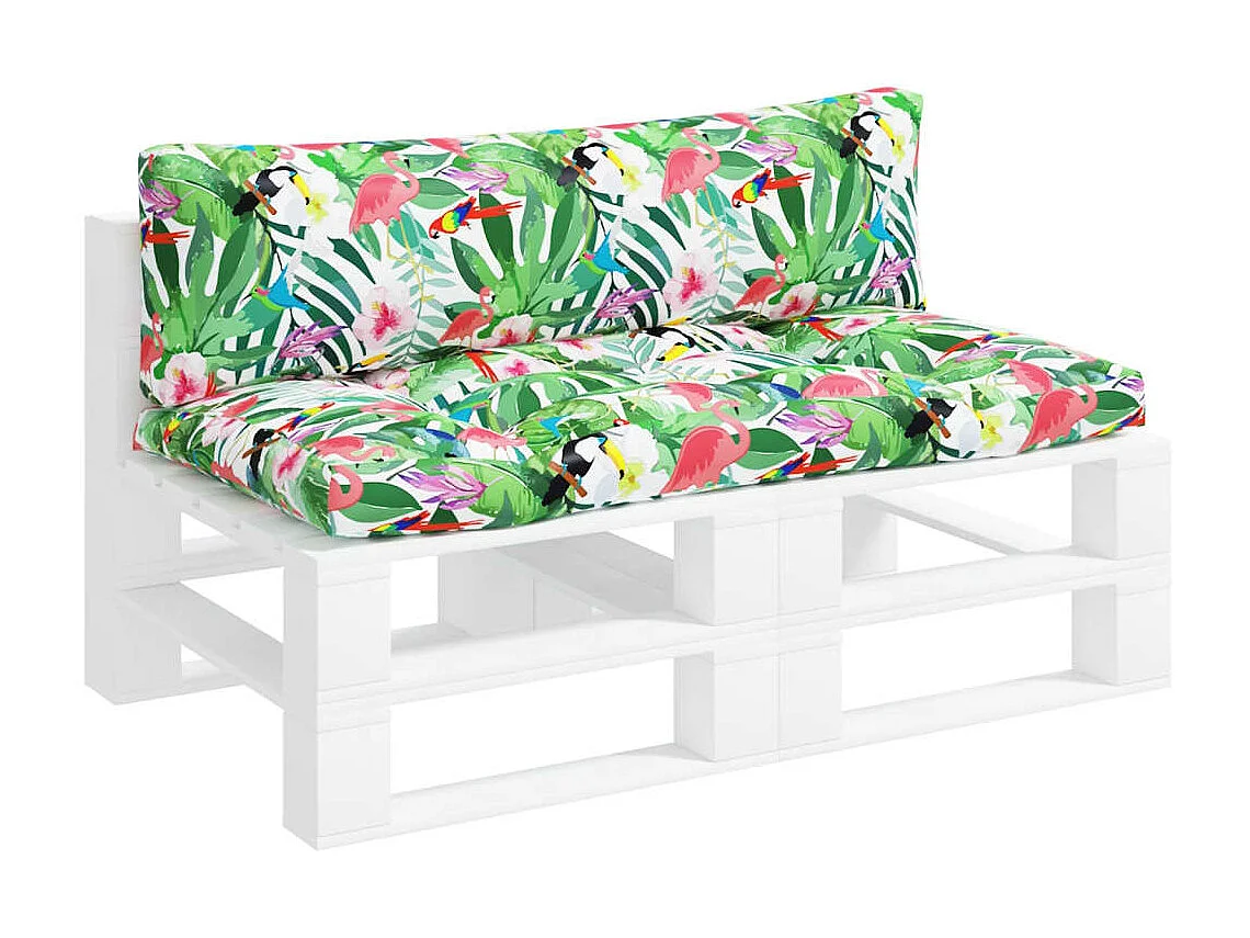 Coussins de palette 2 pcs multicolore tissu Oxford OFR80868