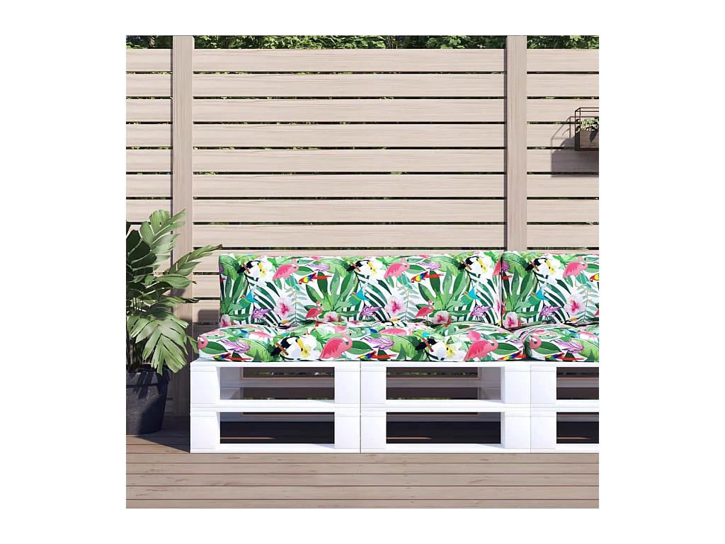 Palletkussens 2 st oxford stof meerkleurig NL263547