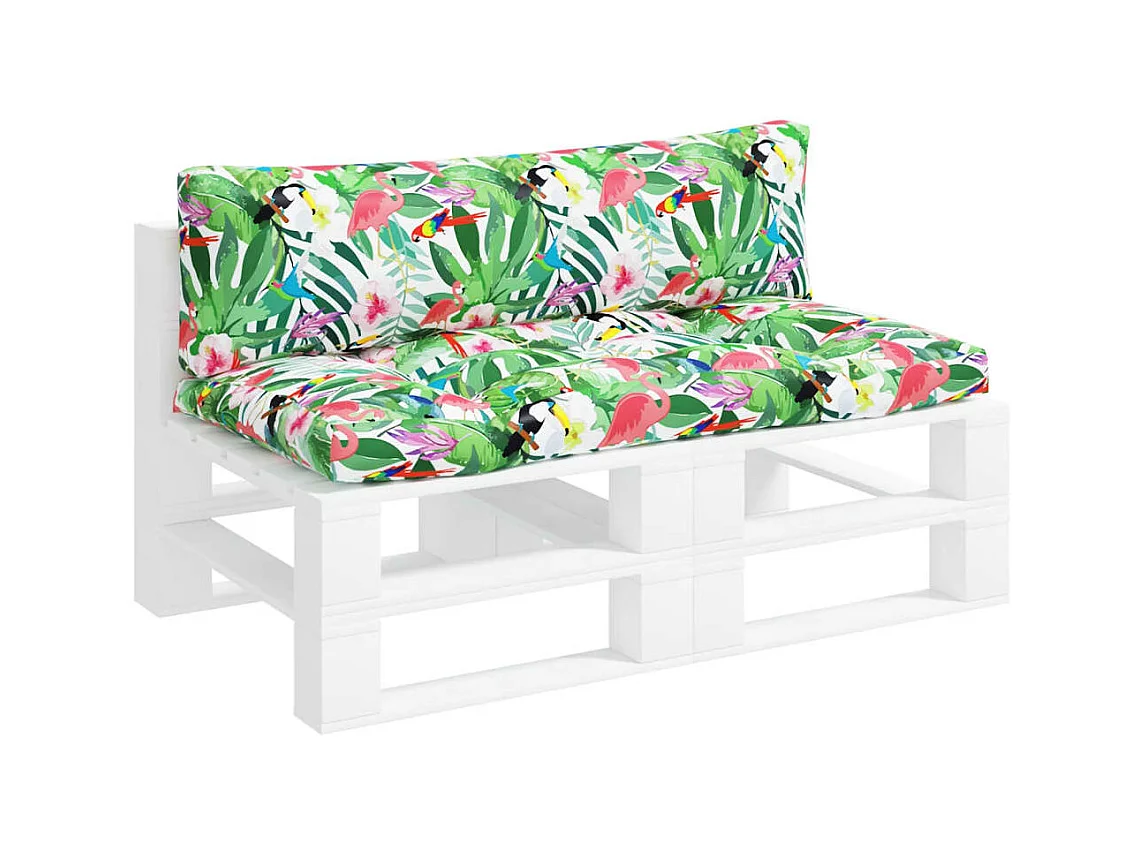 Palletkussens 2 st oxford stof meerkleurig NL263547