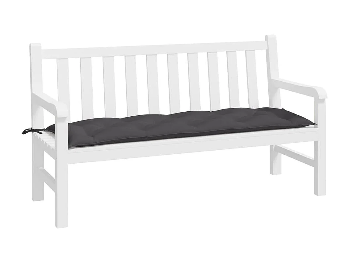 Coussin de banc de jardin anthracite 150x50x7 cm tissu oxford OFR27909