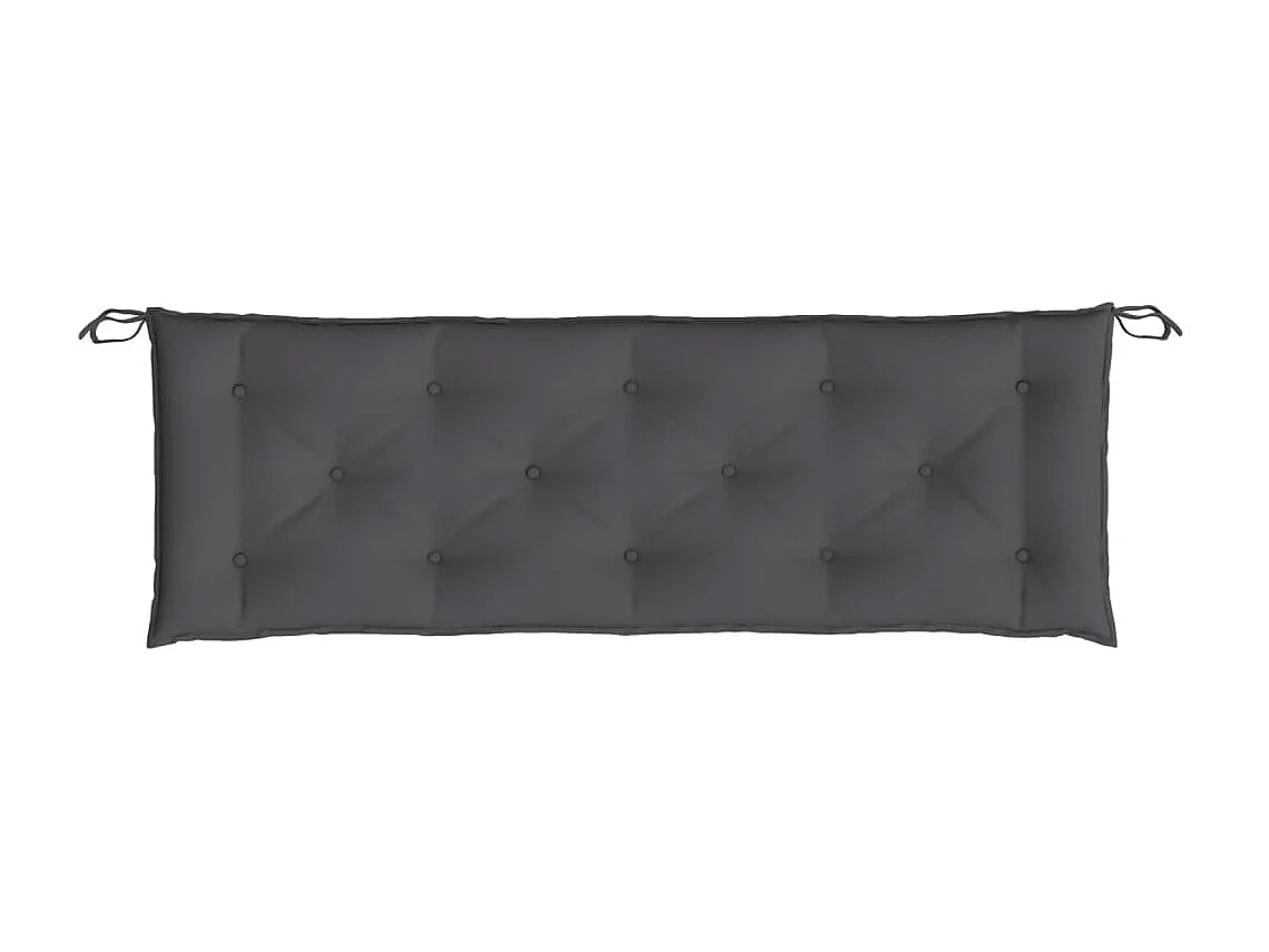 Coussin de banc de jardin anthracite 150x50x7 cm tissu oxford OFR27909