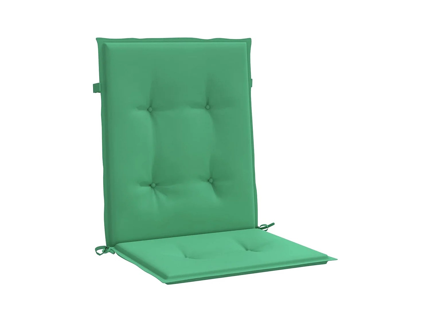 Cojín silla jardín respaldo bajo 2 uds tela Oxford verde ES310242