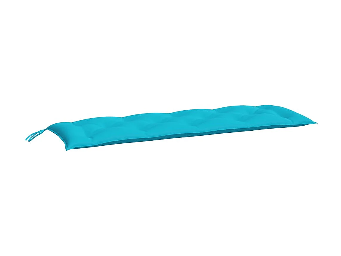 Coussins de banc de jardin Lot de 2 turquoise 150x50x7 cm tissu OFR68741