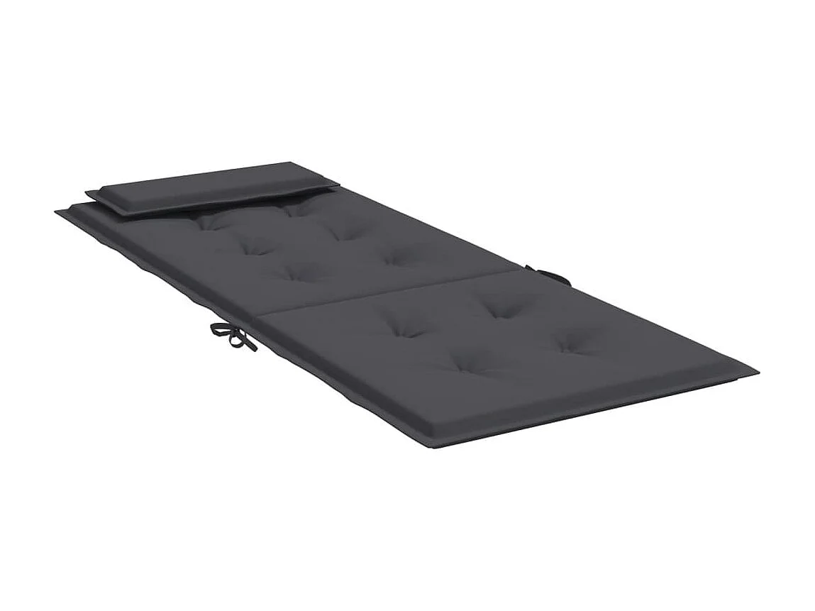 Coussins de chaise à dossier haut Lot de 6 anthracite OFR71279