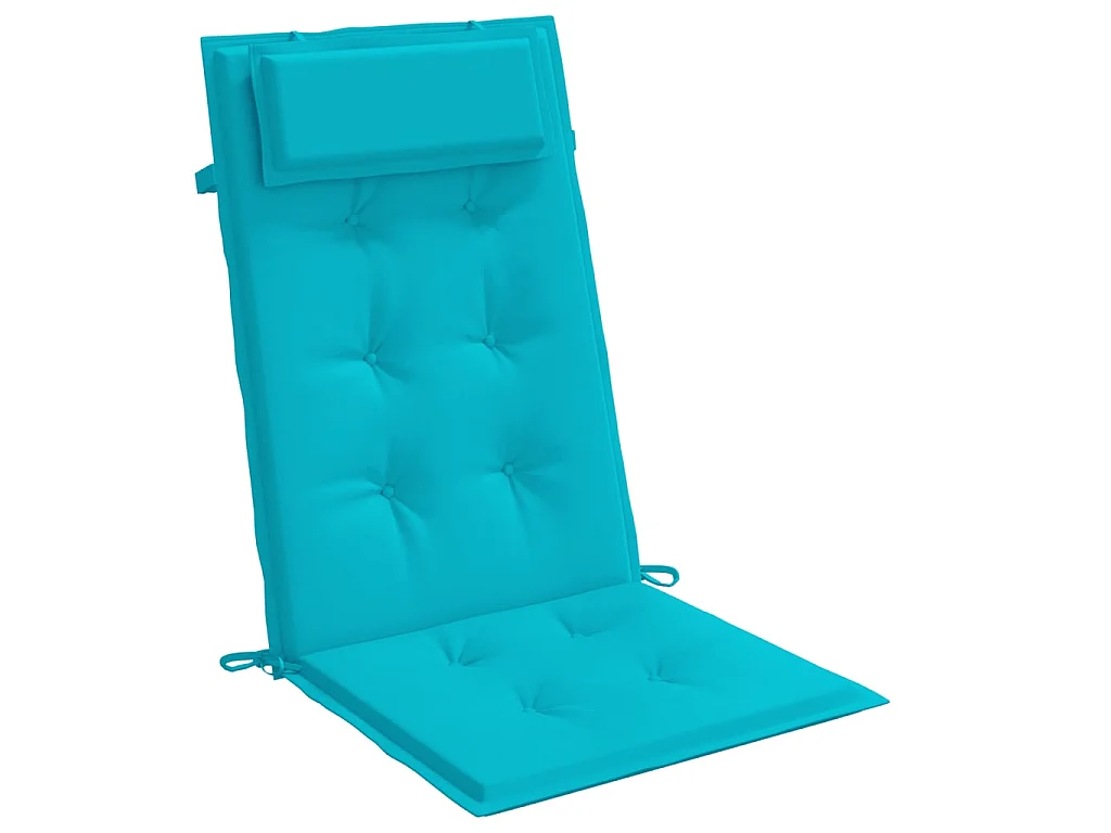 Coussins de chaise à dossier haut Lot de 6 turquoise OFR39108