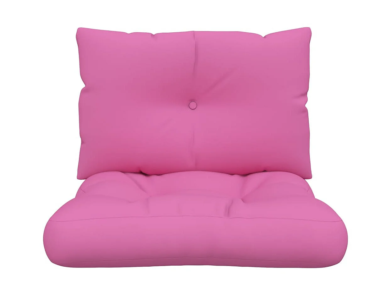 Coussins de palette 2 pcs rose tissu Oxford OFR56923