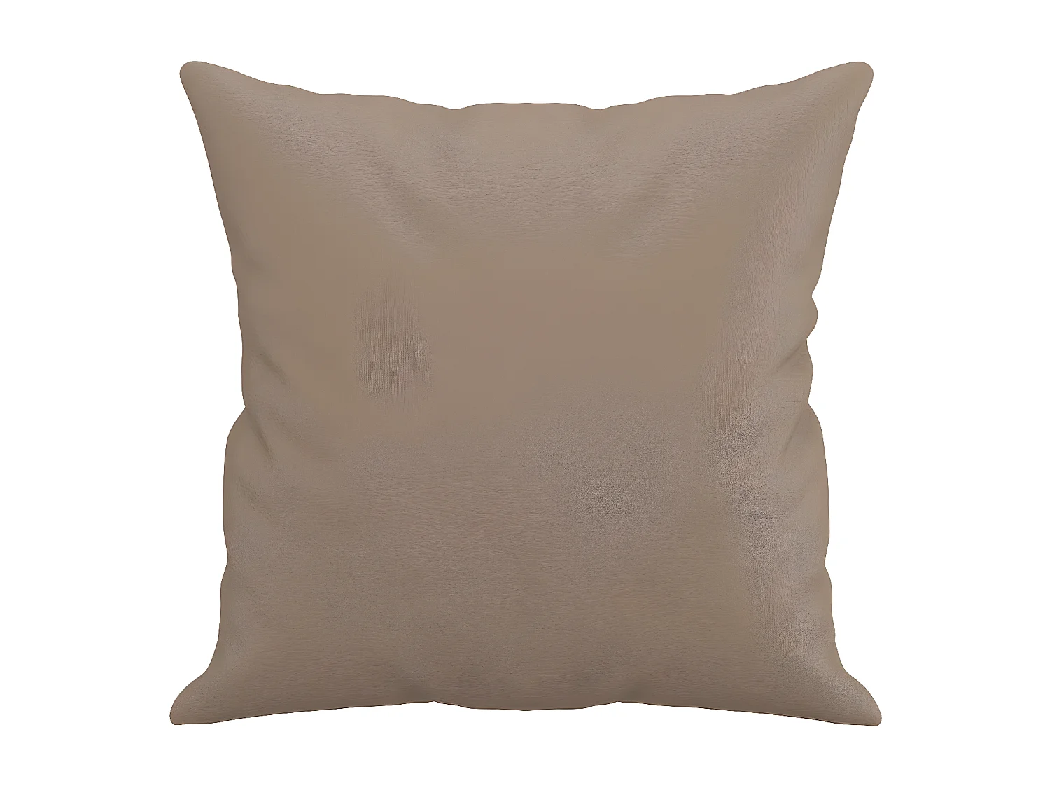 Coussins décoratifs 2 pcs Cappuccino 40x40 cm Similicuir OFR96092