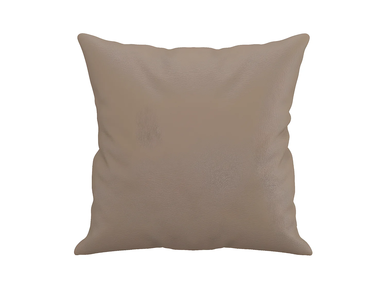 Sierkussens 2 st 40x40 cm kunstleer cappuccino NL773720