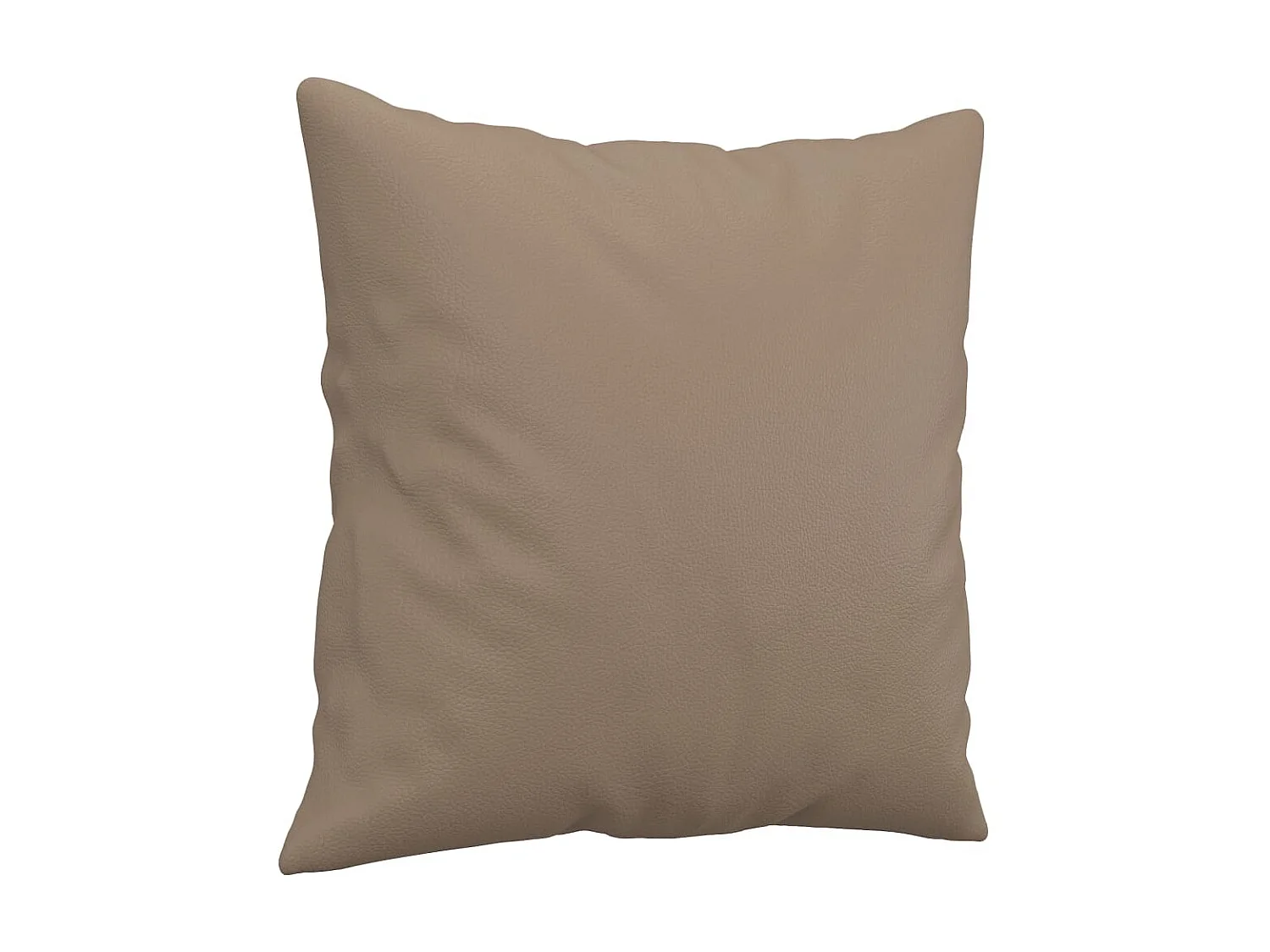 Coussins décoratifs 2 pcs Cappuccino 40x40 cm Similicuir OFR96092