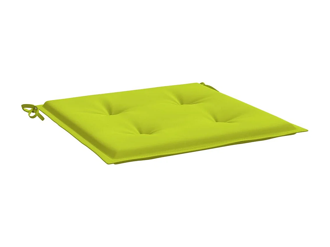 Coussins de chaise de jardin 6 pcs vert vif 50x50x3 cm OFR82337