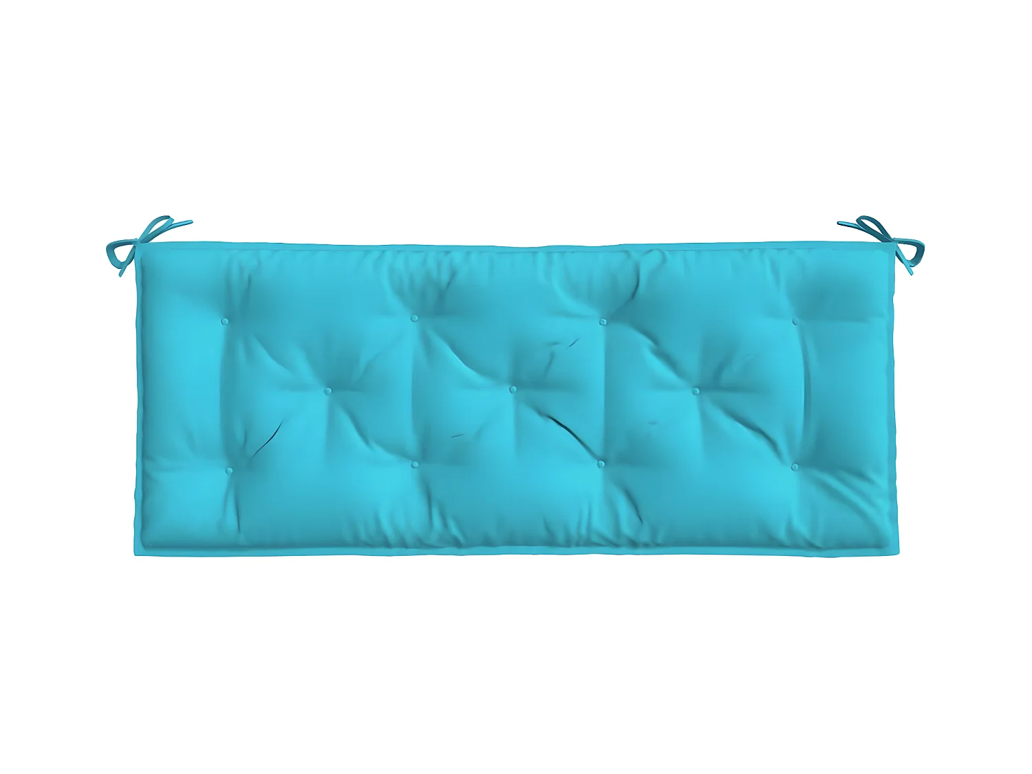 Tuinbankkussen 120x50x7 cm stof turquoise NL982698