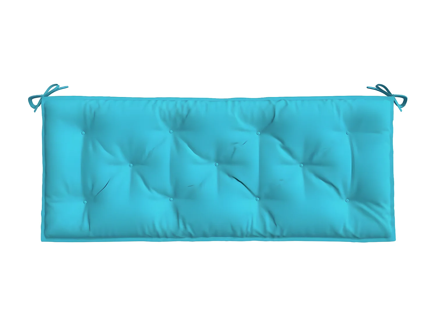 Tuinbankkussen 120x50x7 cm stof turquoise NL982698