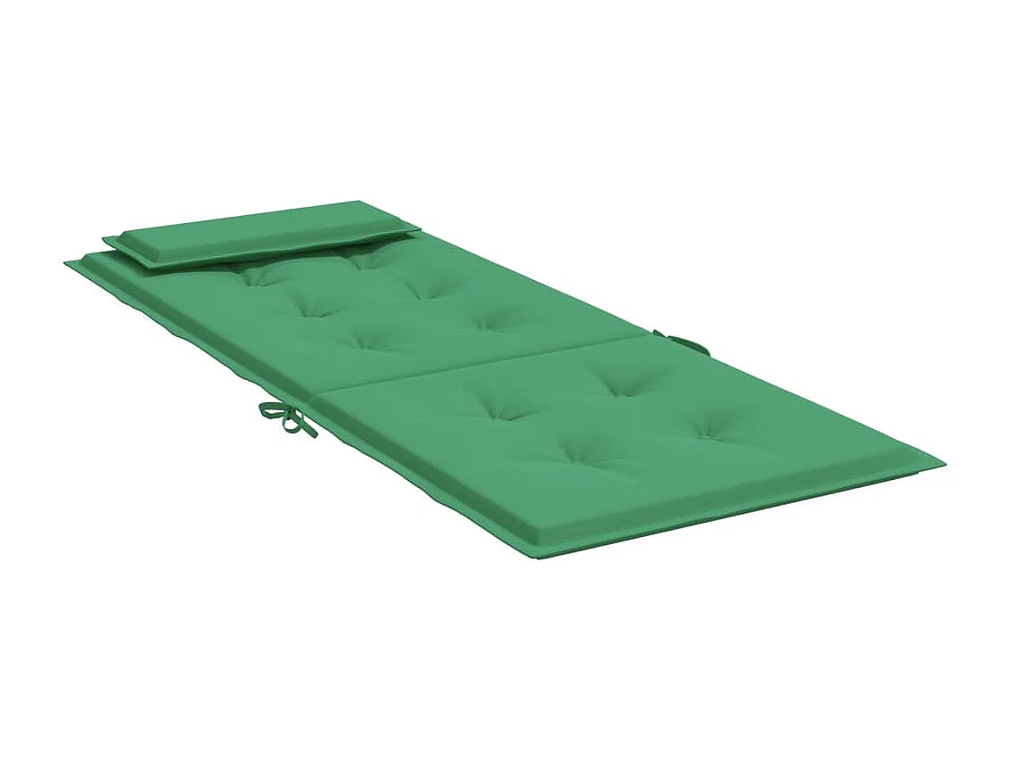 Cojines de silla con respaldo alto 2 uds tela Oxford verde ES589673