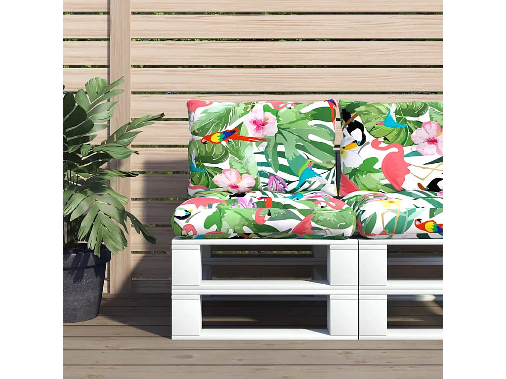 Coussins de palette 2 pcs multicolore tissu Oxford OFR31824