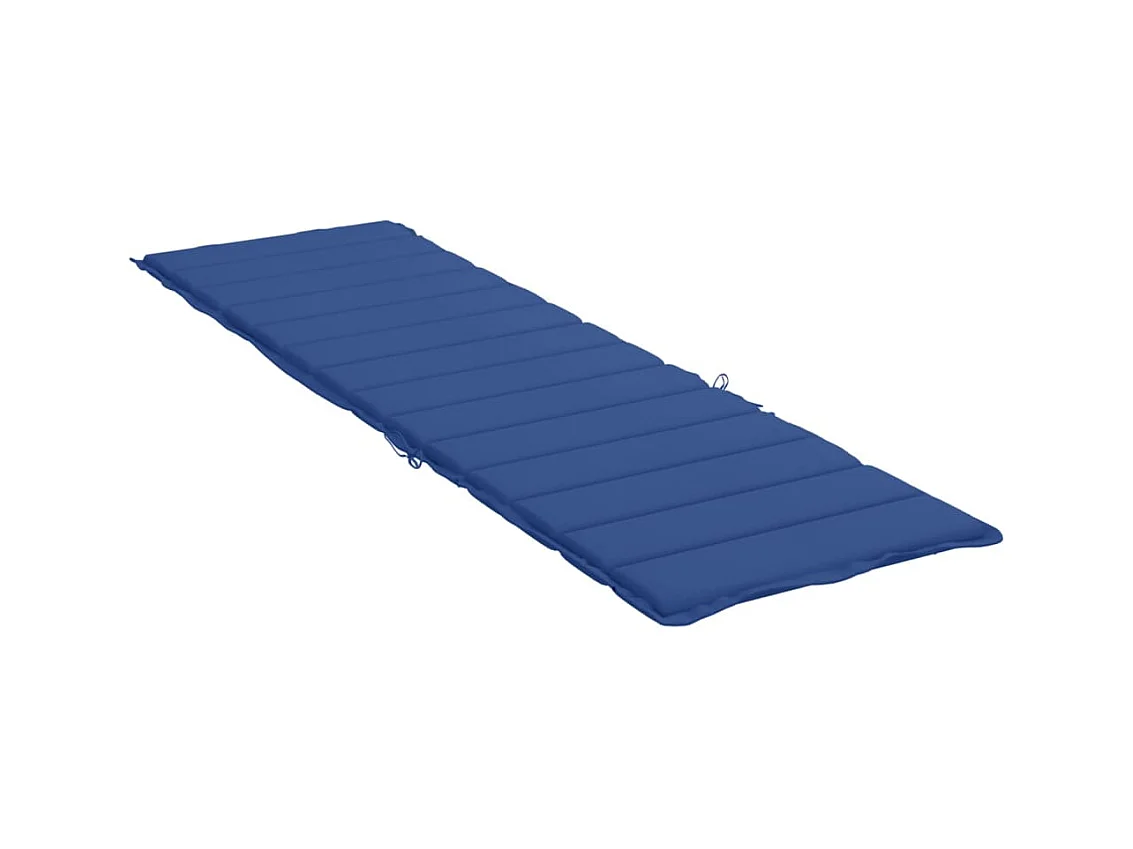 Coussin de chaise longue bleu royal 200x60x3 cm tissu oxford OFR74834