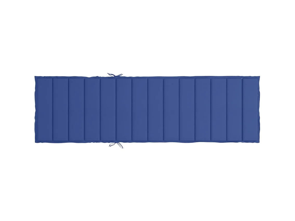 Coussin de chaise longue bleu royal 200x60x3 cm tissu oxford OFR74834