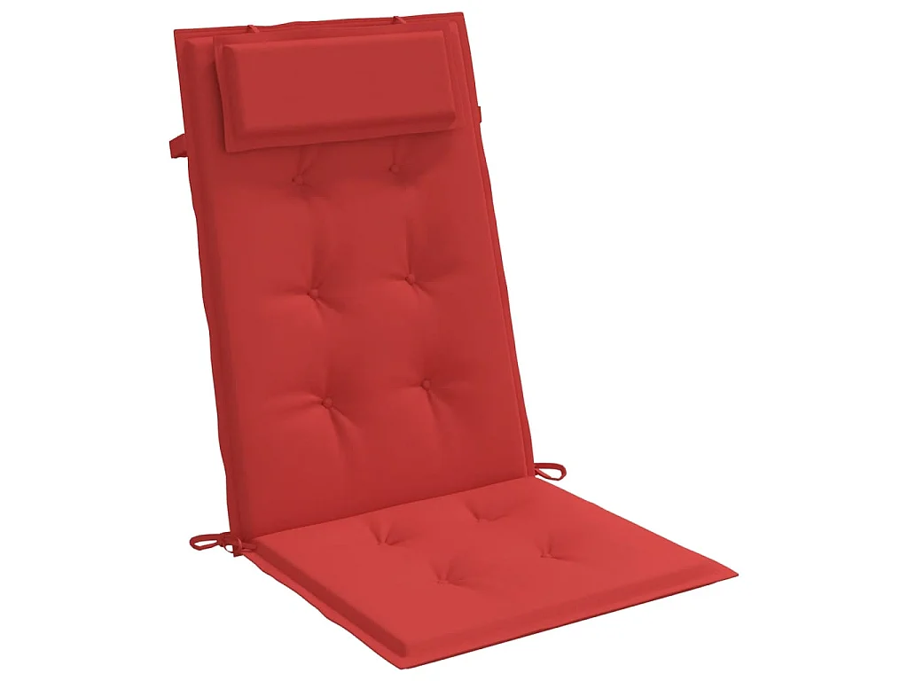 Coussins de chaise à dossier haut Lot de 6 rouge tissu oxford OFR65329