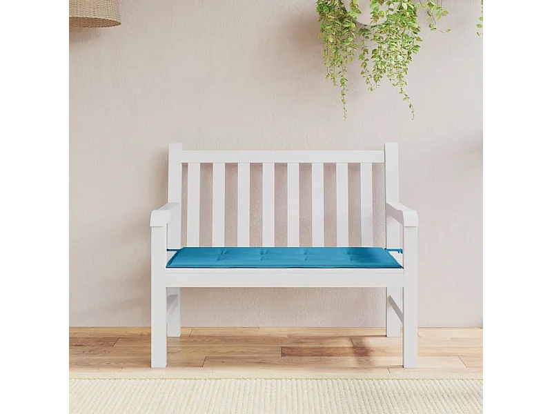 Almofadão p/ banco de jardim 120x50x3cm tecido oxford azul PT777124