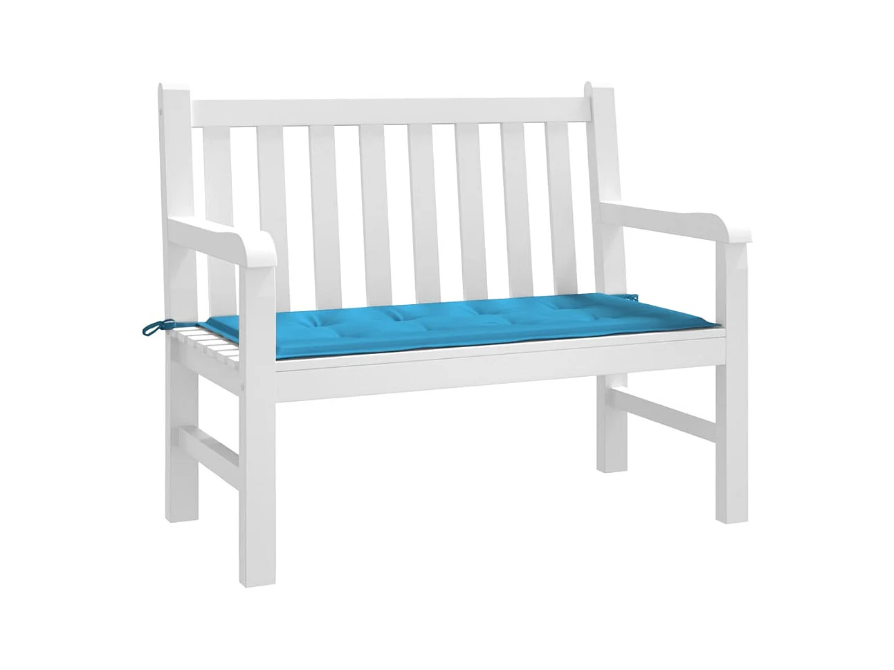 Coussin de banc de jardin bleu 120x50x3 cm tissu oxford OFR83479