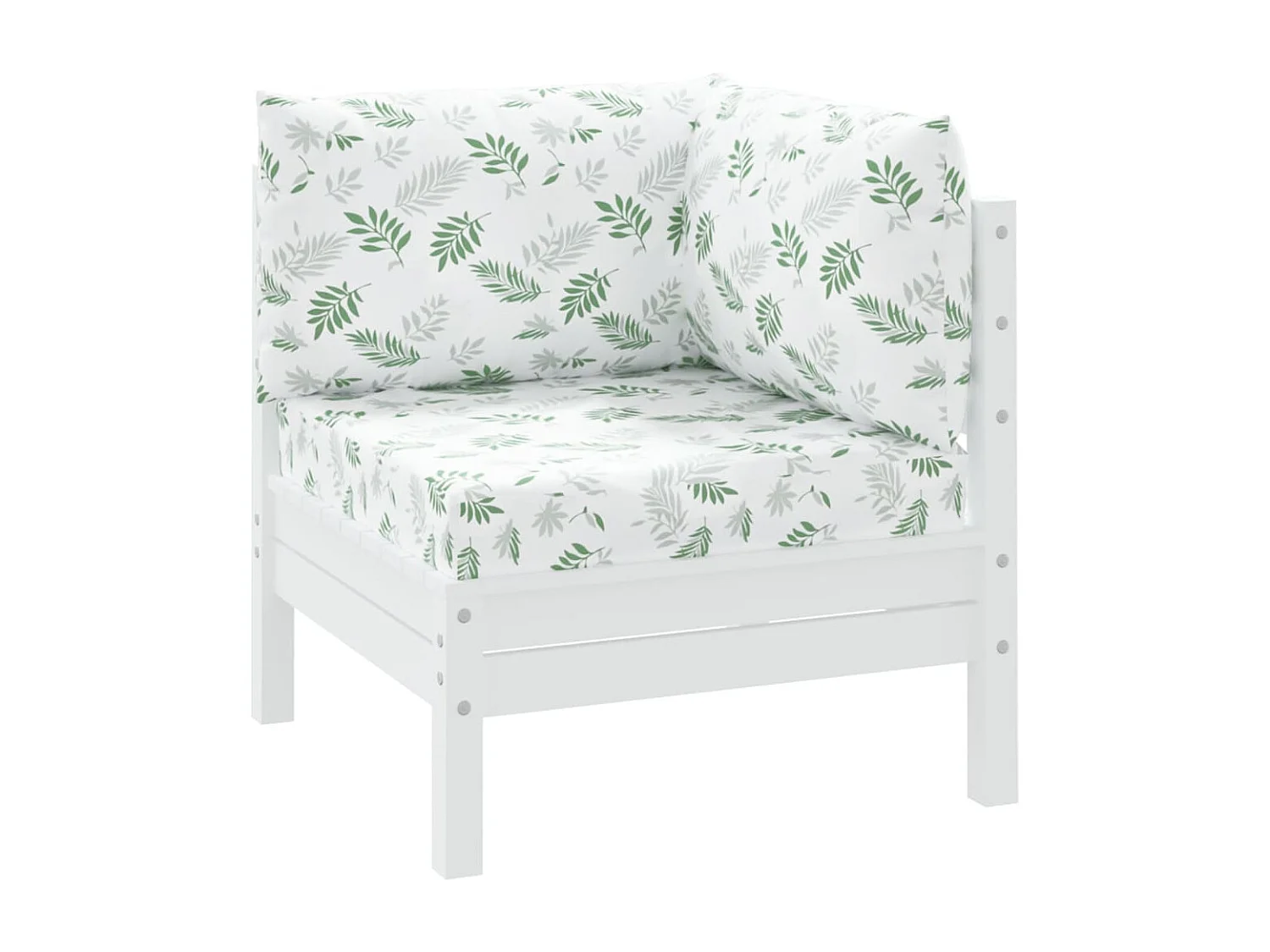 Coussins de palette 3 pcs motif de feuilles tissu Oxford OFR48898