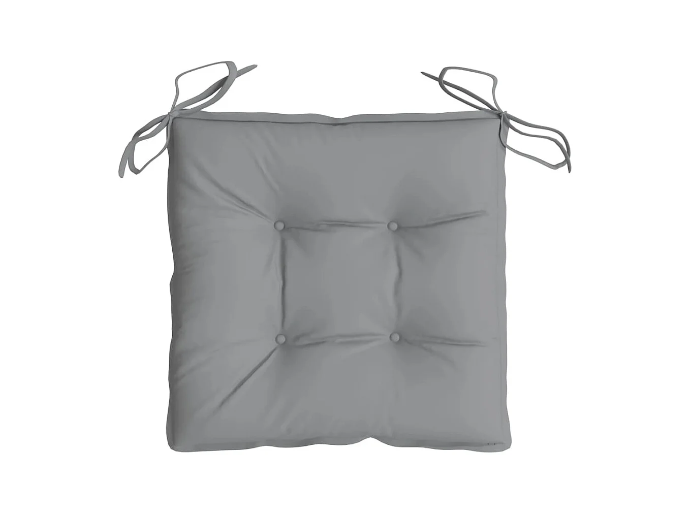 Coussins de chaise 6 pcs gris 40x40x7 cm tissu oxford OFR58035