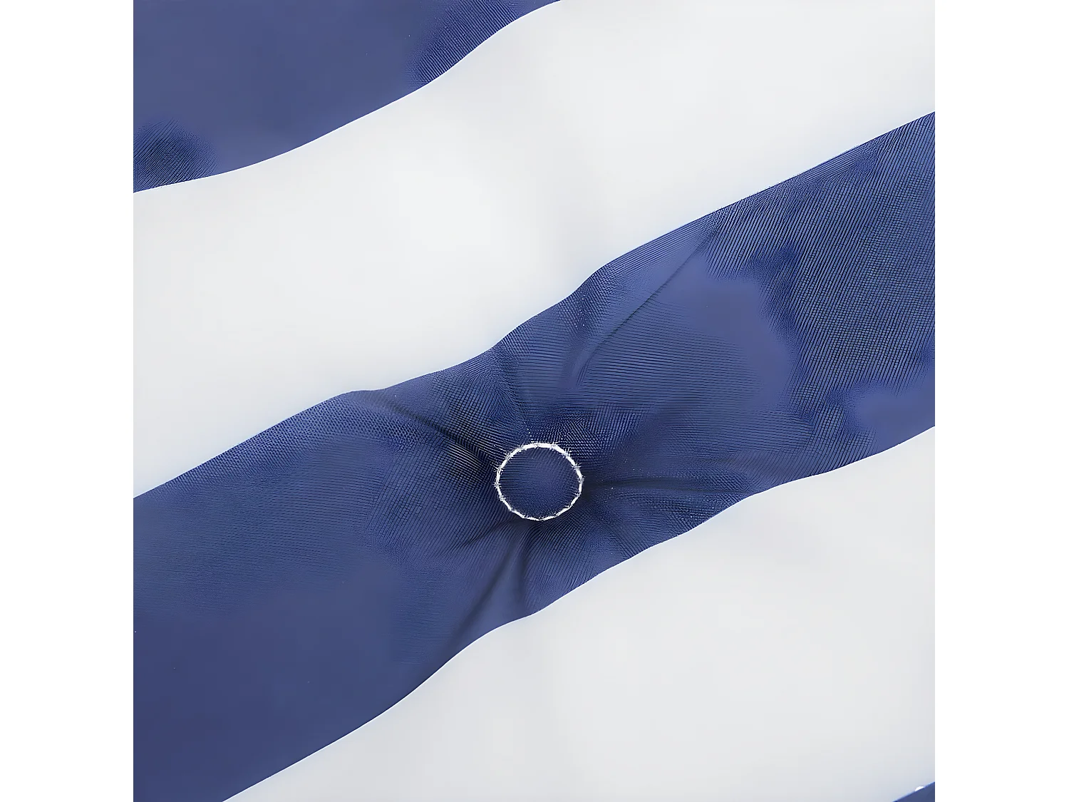 Almofadão p/ banco jardim 100x50x3 cm tecido oxford azul/branco PT441478