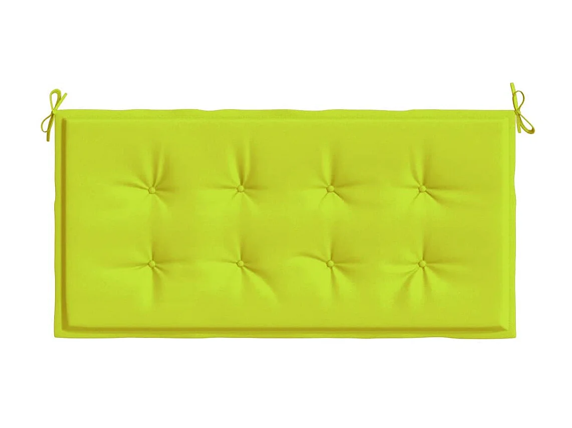 Coussin de banc de jardin vert brillant 100x50x3cm tissu oxford OFR36515
