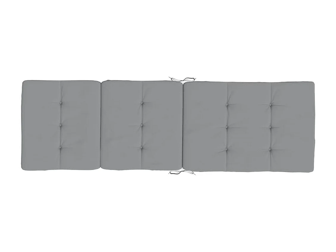 Almofadões p/ cadeira de terraço 2 pcs tecido oxford cinzento PT870969