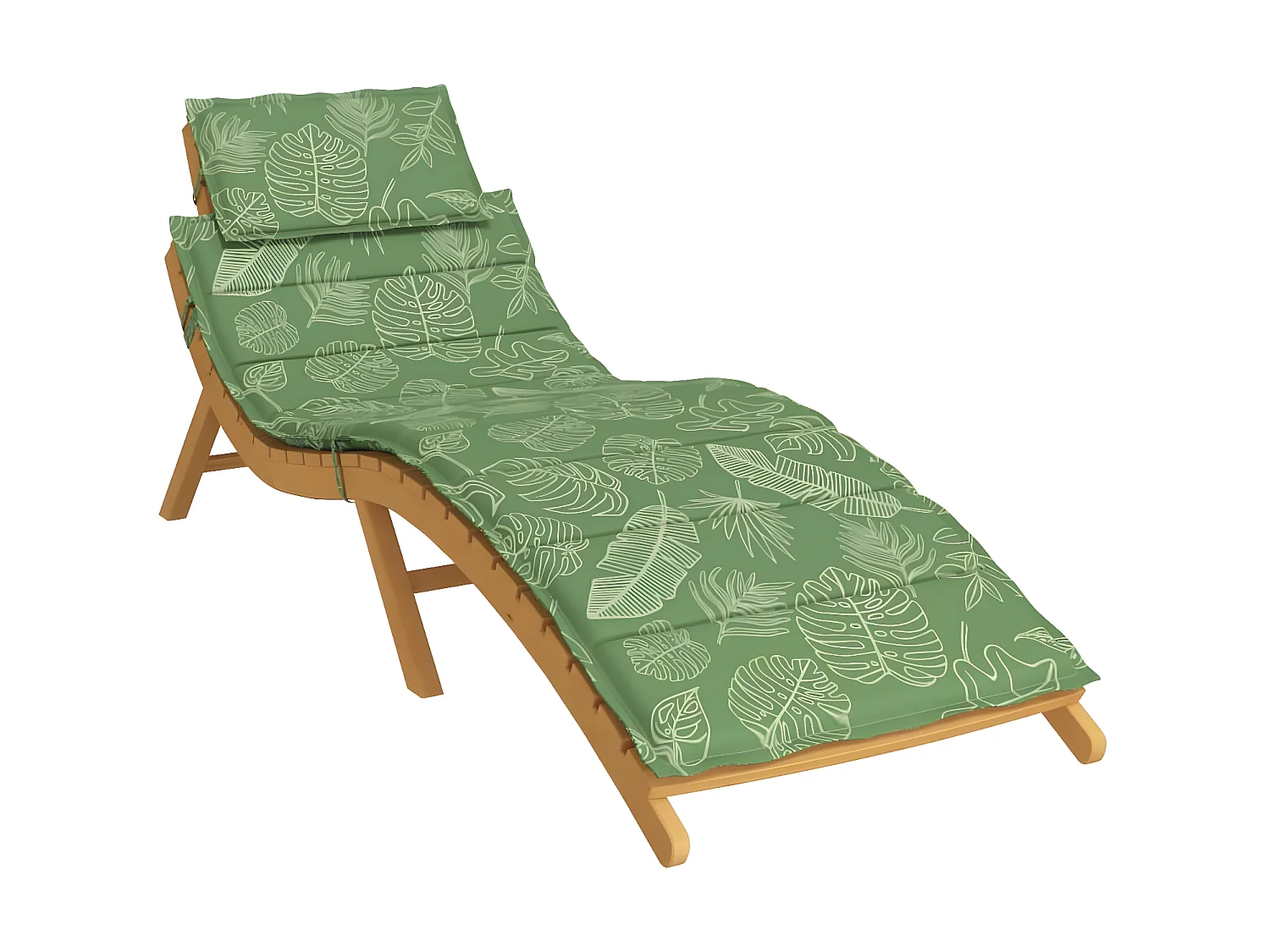 Coussin de chaise longue motif de feuilles tissu oxford OFR12378